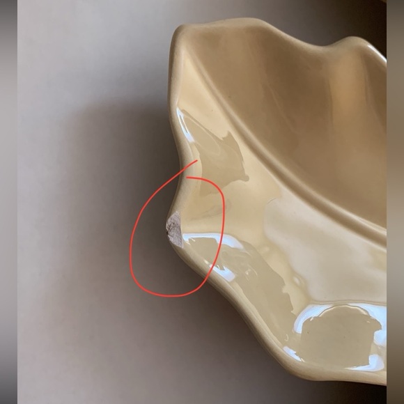 Ceramic Leaf Serving Platter - Picture 12 of 15